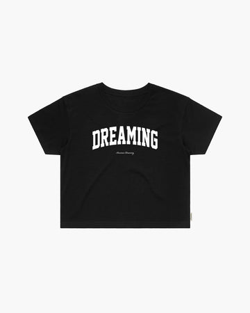Dreaming Cropped Top - Black/White