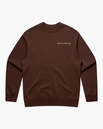 Signature Sweatshirt - Chestnut/ECRU