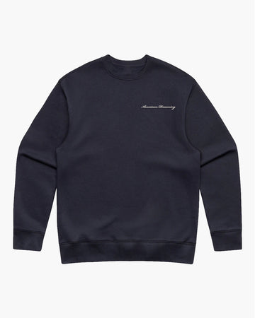 Signature Sweatshirt - Ink Blue/ECRU